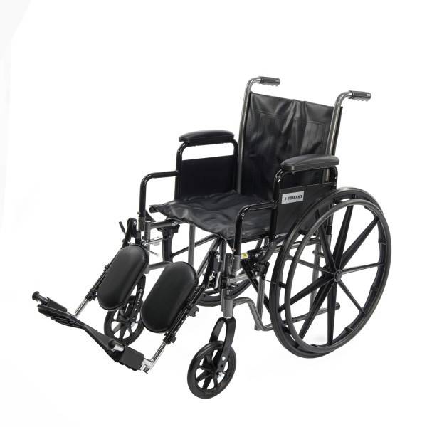 Wide Large Size Folding Wheelchair Disabled Handicapped Wheel Chair