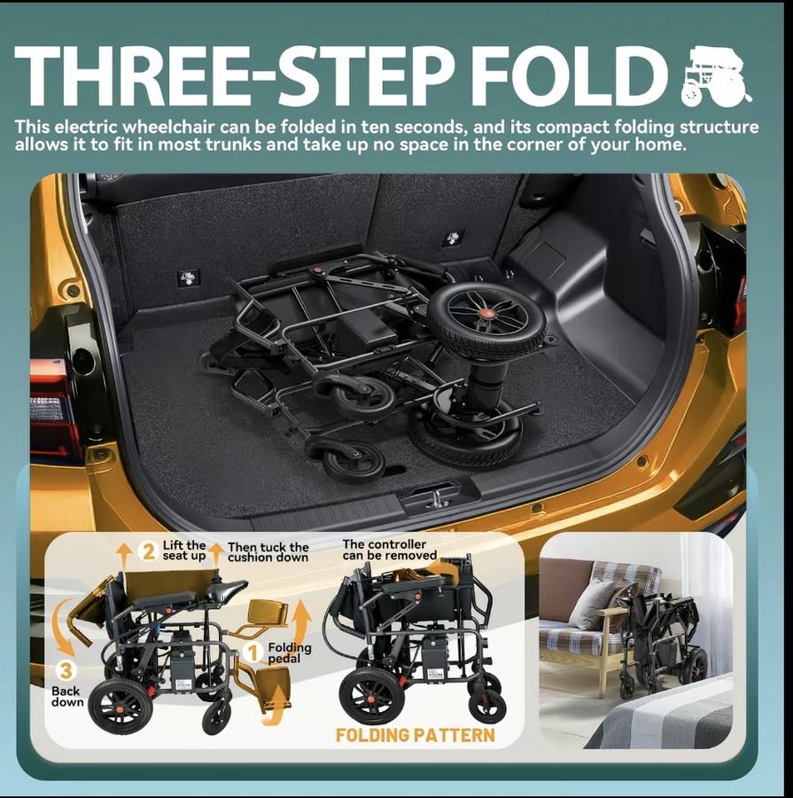 Electric Folding Wheelchair