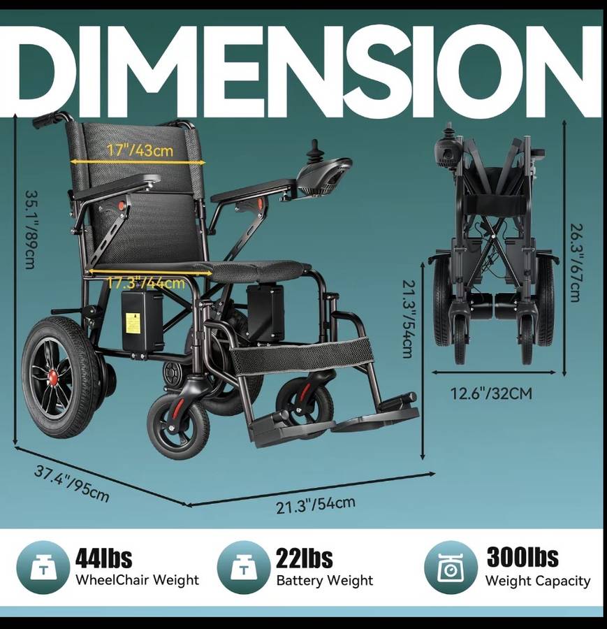 Electric Folding Wheelchair