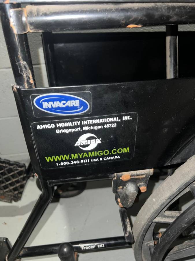 Invacare Tracer EX2 Wheelchair (Complete with Footrests)