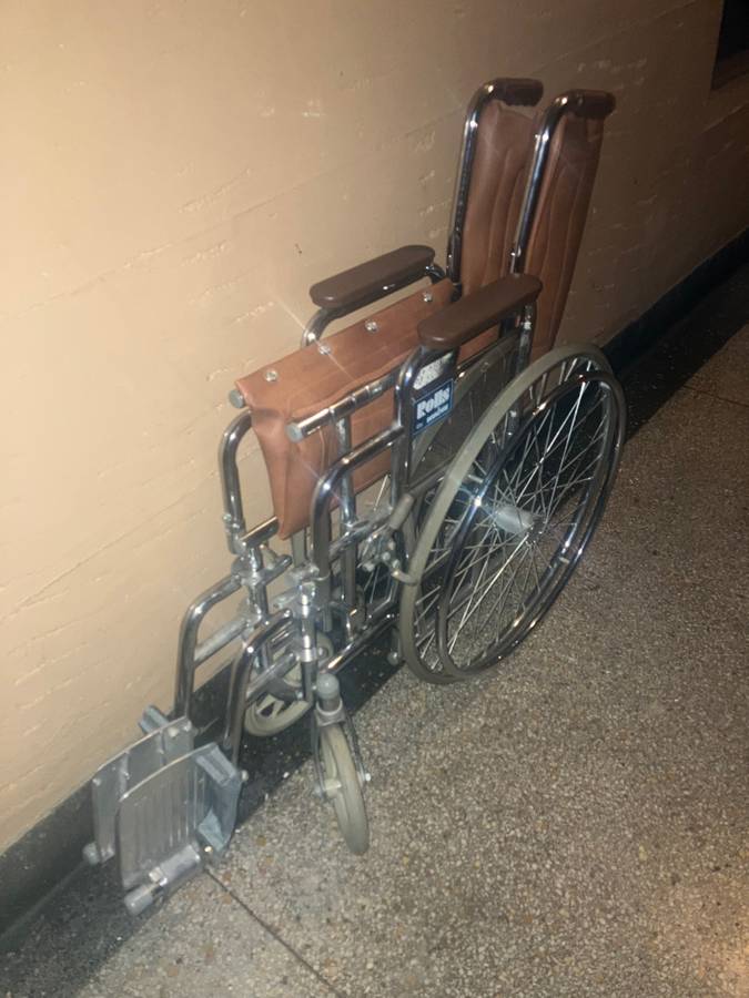 Folding Disabled Handicapped Elderly Wheel Chair Transport Wheelchair