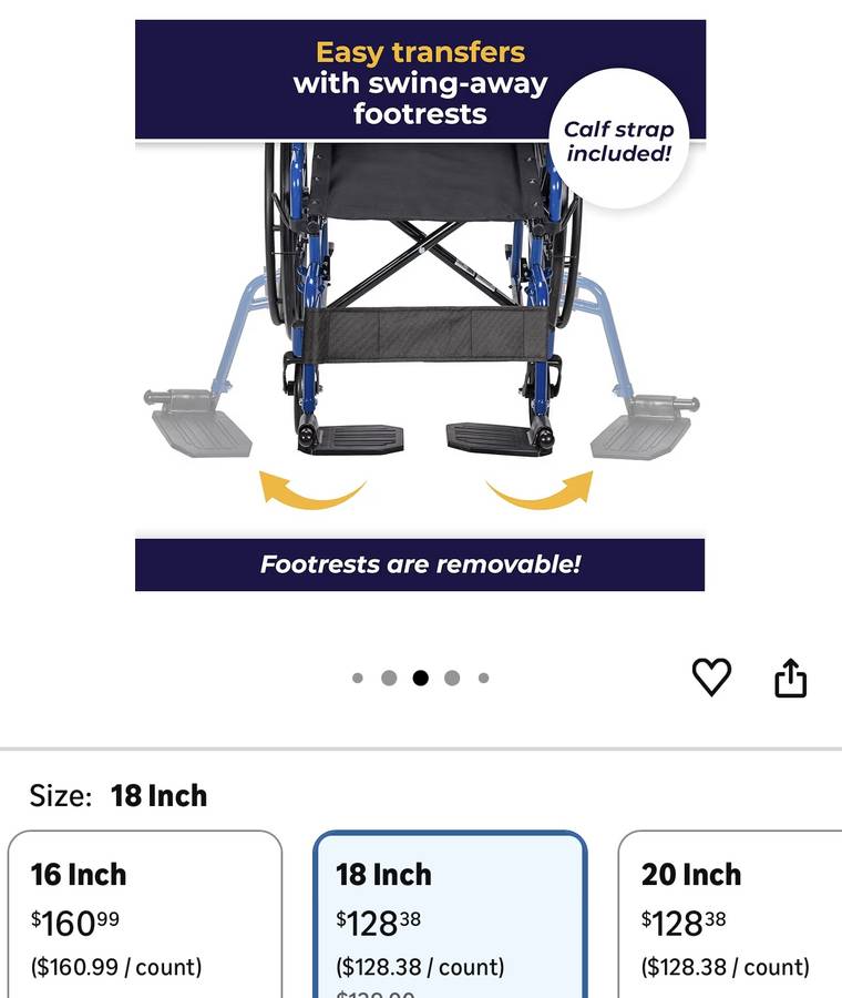 Drive Medical Blue Streak lightweight wheelchair