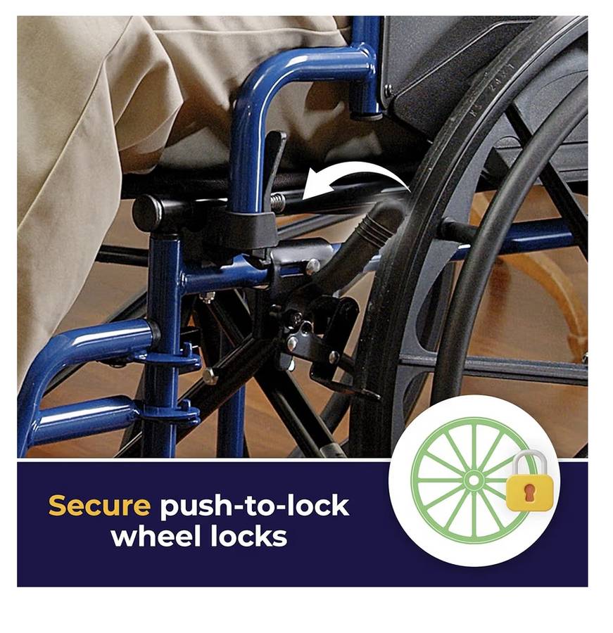 Drive Medical Blue Streak lightweight wheelchair