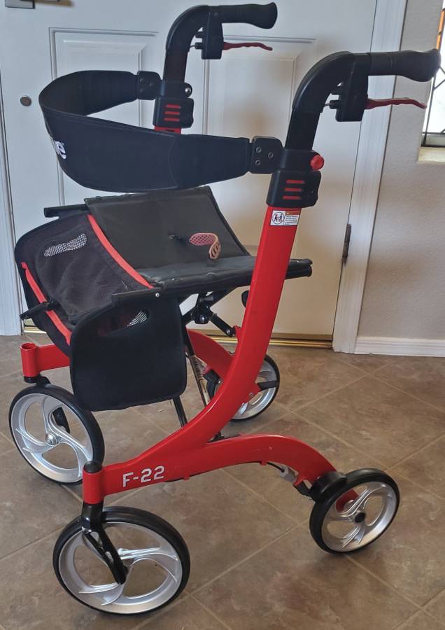 Red, Drive F22 Rollator Walker