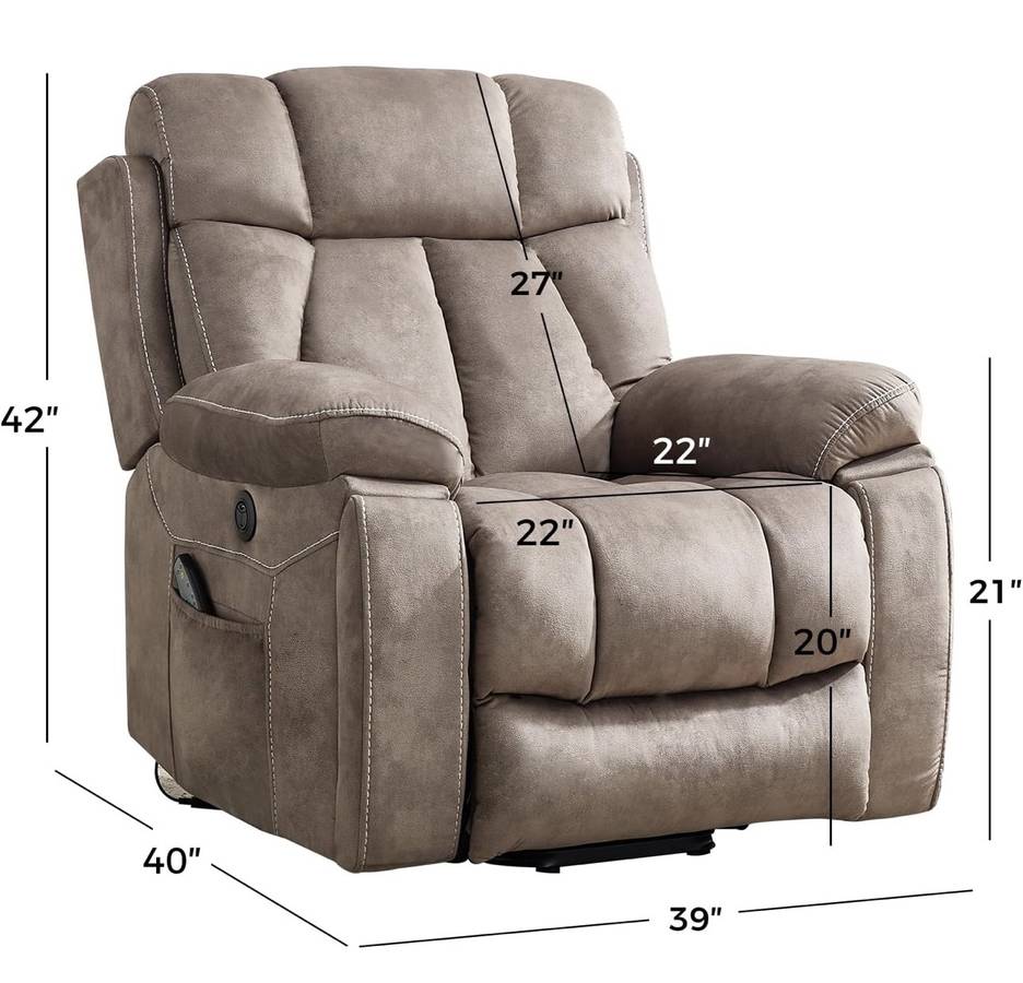POWER LIFT RECLINER CHAIR With massage and heated