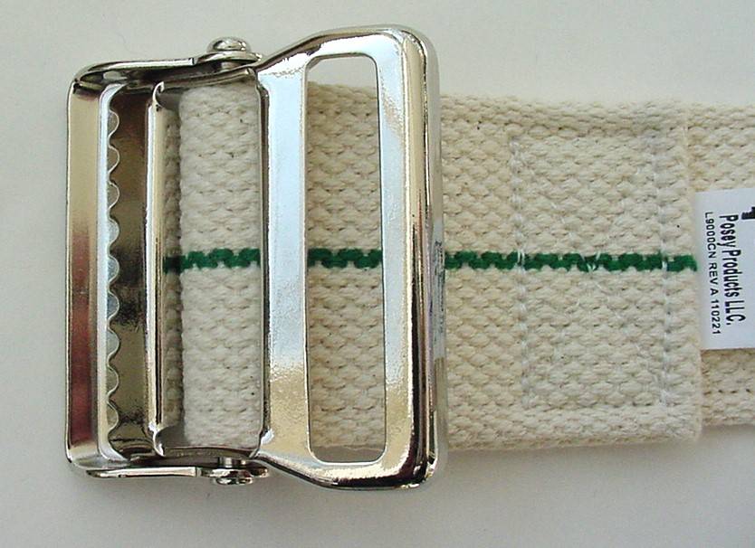 66" GAIT BELT FOR PATIENT TRANSFER & WALKING LIFTAID; CHROME BUCKLE (North Olmsted)