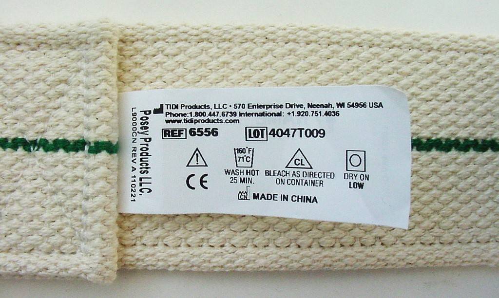 66" GAIT BELT FOR PATIENT TRANSFER & WALKING LIFTAID; CHROME BUCKLE (North Olmsted)