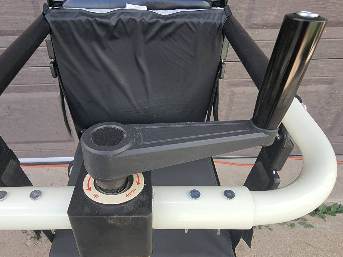 Wheelchair Toilet Shower Handicap Patient Lift Split Seat Transport