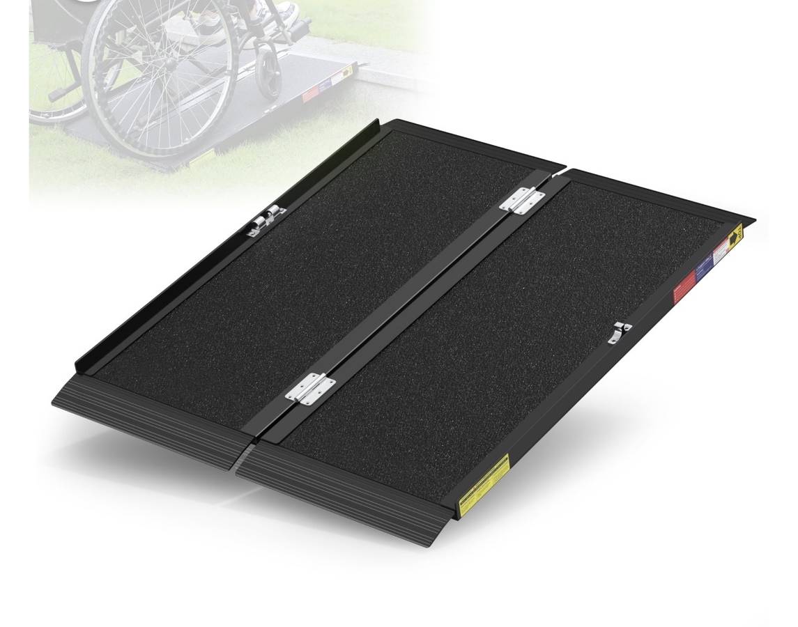 Portable Wheelchair Ramp Black 3ft