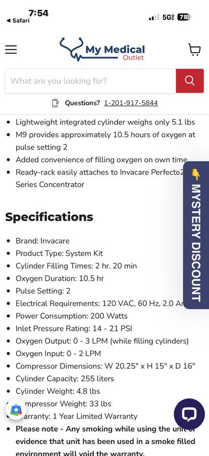 Invacare HomeFill II Oxygen Compressor System